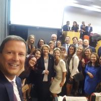 Comitiva que acompanhou a despedida do amigo Lamachia